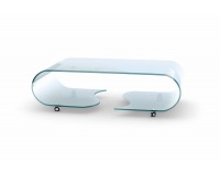 Sklenený konferenčný stolík Penelope - priehľadná