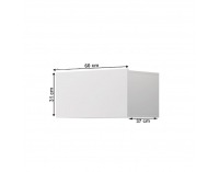 Skrinka na stenu Spring ED 60 - biela