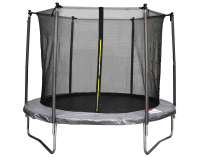 Trampolína Skyper 244 cm - čierna / sivá