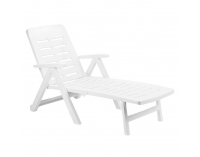 Záhradné lehátko Smerdo - biela