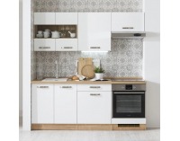Kuchynská linka Smile 200 - dub arlington / biela artic matná