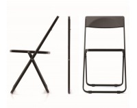 Skladacia stolička Smily - hnedá