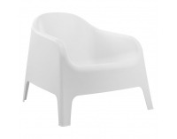 Záhradné stohovateľné kreslo Sokra New - biela