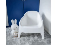 Záhradné stohovateľné kreslo Sokra New - biela