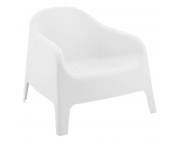 Záhradné stohovateľné kreslo Sokra New - biela