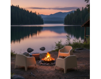 Záhradné stohovateľné kreslo Sokra New - hnedá