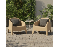 Záhradné stohovateľné kreslo Sokra New - hnedá