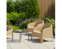 Záhradné stohovateľné kreslo Sokra New - hnedá