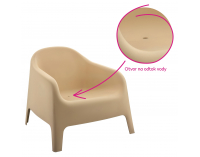 Záhradné stohovateľné kreslo Sokra New - hnedá