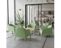 Záhradné stohovateľné kreslo Sokra New - zelená