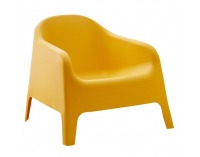 Záhradné stohovateľné kreslo Sokra - žltá