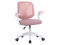 Kancelárska stolička Solari - ružová / biela