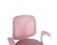 Kancelárska stolička Solari - ružová / biela