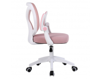 Kancelárska stolička Solari - ružová / biela