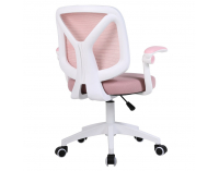 Kancelárska stolička Solari - ružová / biela
