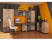 Obývacia izba Solo - sonoma svetlá / grafit