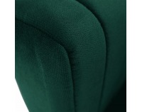 Kreslo Somy 1 - smaragdová / čierna / zlatá