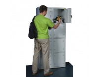 Boxová šatňová skriňa SP400-008 - svetlosivá