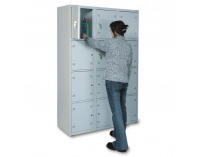 Boxová šatňová skriňa SP400-012 - svetlosivá
