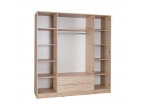 Spálňa Mexim - dub sonoma / tmavosivá