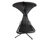 Hojdacie kreslo so strieškou Spavin 2 New - sivá / čierna