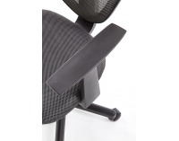 Detská stolička na kolieskach s podrúčkami Spiker - sivá / čierna