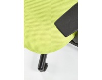 Detská stolička na kolieskach s podrúčkami Spiker - zelená / čierna