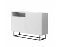 Obývacia izba Spring - dub artisan / biela / grafit / čierna