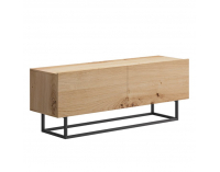 Obývacia izba Spring - dub artisan / biela / grafit / čierna