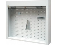 Roletová nadstavba k pracovnému stolu na zamykanie SS01 - svetlosivá