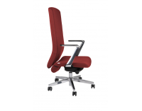Kancelárska stolička s podrúčkami Starmit AL1 - bordová / chróm