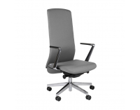 Kancelárska stolička s podrúčkami Starmit AL1 - sivá / chróm