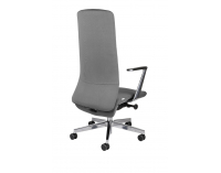 Kancelárska stolička s podrúčkami Starmit AL1 - sivá / chróm