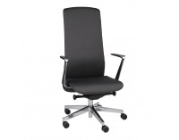 Kancelárska stolička s podrúčkami Starmit AL1 - tmavosivá / chróm