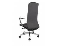 Kancelárska stolička s podrúčkami Starmit AL1 - tmavosivá / chróm