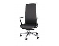 Kancelárska stolička s podrúčkami Starmit AL1 - tmavosivá / chróm