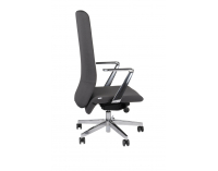 Kancelárska stolička s podrúčkami Starmit AL1 - tmavosivá / chróm