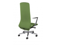 Kancelárska stolička s podrúčkami Starmit AL1 - zelená / chróm