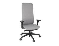 Kancelárska stolička s podrúčkami Starmit B - sivá (Medley 05) / čierna