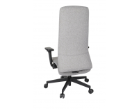 Kancelárska stolička s podrúčkami Starmit B - sivá (Medley 05) / čierna