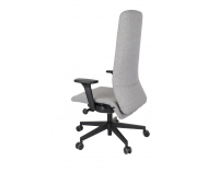 Kancelárska stolička s podrúčkami Starmit B - sivá (Medley 05) / čierna