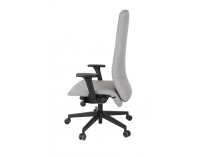 Kancelárska stolička s podrúčkami Starmit B - sivá (Medley 05) / čierna