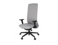 Kancelárska stolička s podrúčkami Starmit B - sivá (Medley 05) / čierna