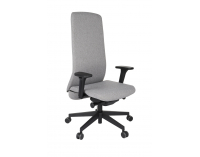 Kancelárska stolička s podrúčkami Starmit B - sivá (Medley 05) / čierna