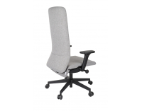 Kancelárska stolička s podrúčkami Starmit B - sivá (Medley 05) / čierna