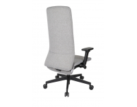 Kancelárska stolička s podrúčkami Starmit B - sivá (Medley 05) / čierna