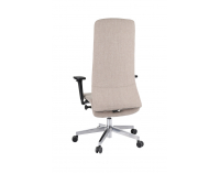 Kancelárska stolička s podrúčkami Starmit B - svetlohnedá / chróm