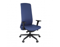 Kancelárska stolička s podrúčkami Starmit B - tmavomodrá / čierna