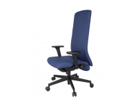 Kancelárska stolička s podrúčkami Starmit B - tmavomodrá / čierna