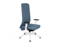 Kancelárska stolička s podrúčkami Starmit W - modrá / biela